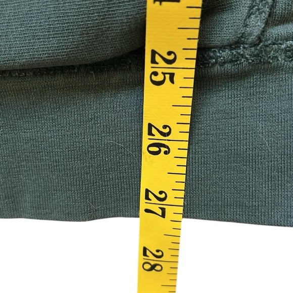 American Eagle Green Geometric Graphic Hoodie Sweatshirt Distressed Cotton Large - Picture 8 of 12